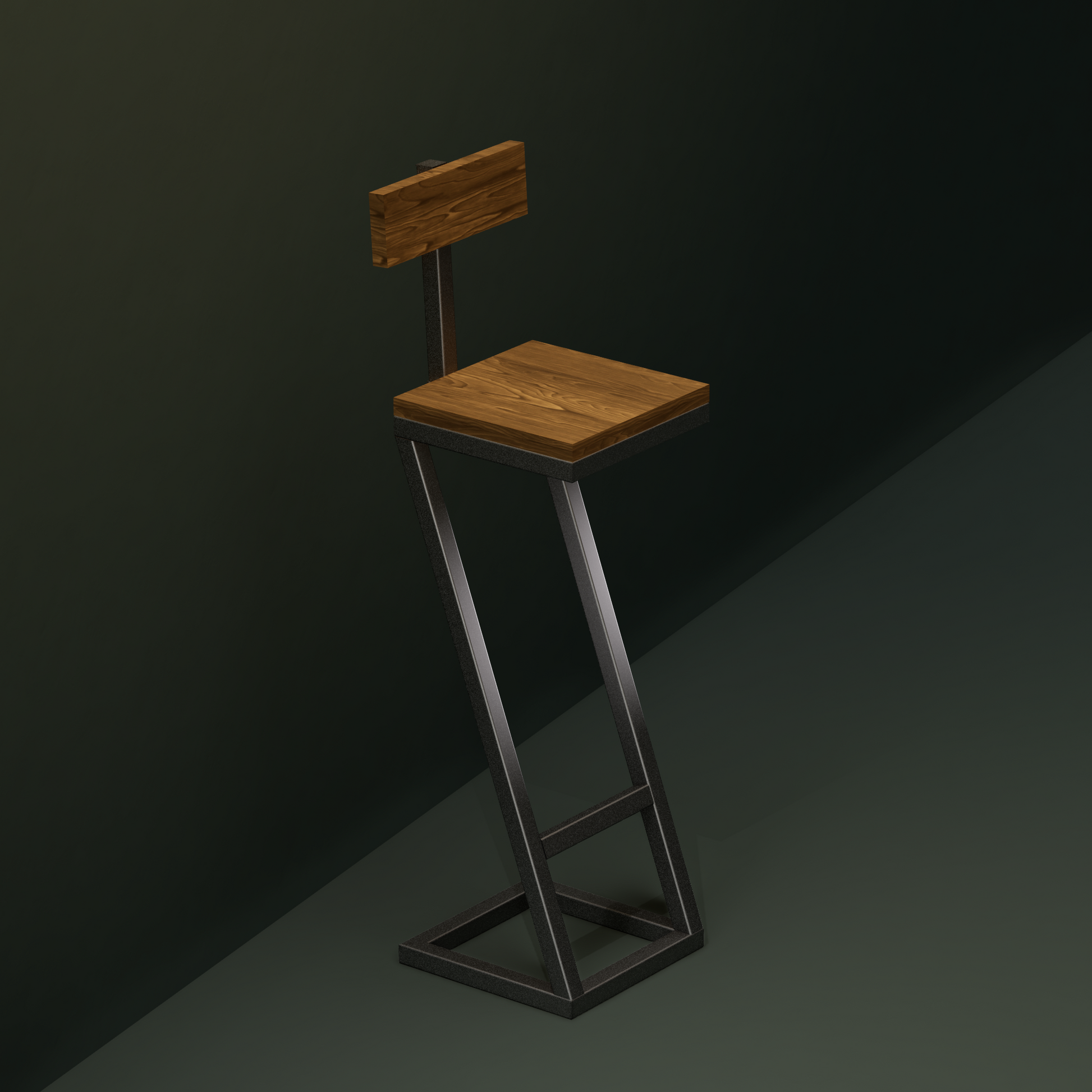 Signature Bar Stool With Back Rest